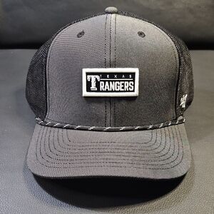 Texas Rangers Black And Gray Trucker Cap